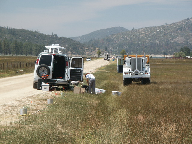 SASW profiling at Garner Ranch