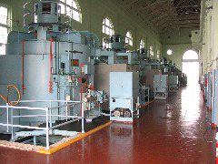 Inside Gatun hydroelectric plant