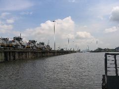 entering Miraflores Locks