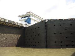 Miraflores Locks-going down! 7
