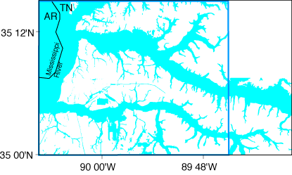 distribution of glacial and river deposits
