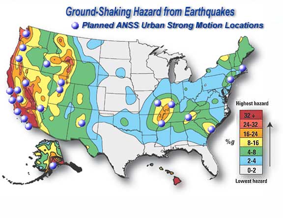 Targeted ANSS urban networks and seismic hazard.