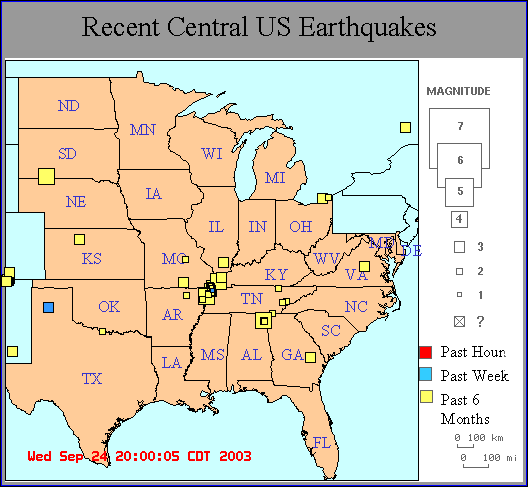 real-time earthquake map