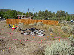 Bird's eye view of K2 & sledge hammer arrays